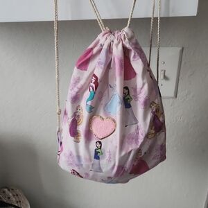 Charming Princess Drawstring Bag for Kids